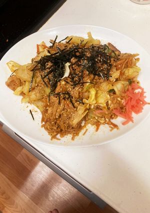 ヘルシー角豚キムチ野菜麺-レシピのメイン写真