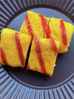 ストライプ卵焼き-レシピのメイン写真
