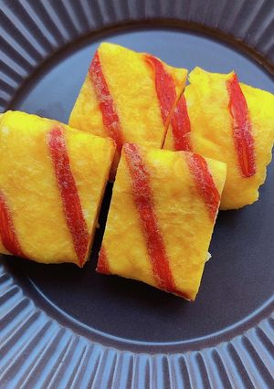 ストライプ卵焼き-レシピのメイン写真