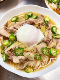 汁だくネギ豚ぶっかけそうめん。-レシピのメイン写真