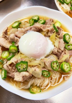 汁だくネギ豚ぶっかけそうめん。-レシピのメイン写真