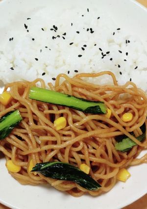 胡麻味噌焼きそばライス-レシピのメイン写真