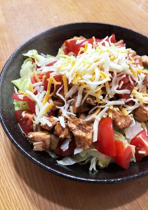 鶏ハムリメイク・タコライス風-レシピのメイン写真