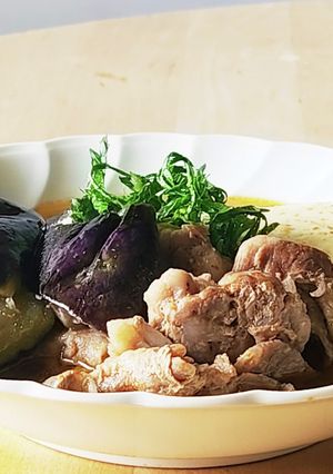 レンジで煮物☆肉豆腐&ナス☆メイン夕食-レシピのメイン写真