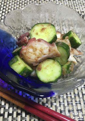 糖尿病レシピ：たこときゅうりの梅和え-レシピのメイン写真