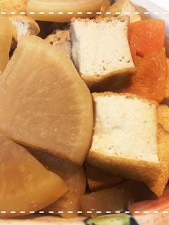 レンジ時短!大根と人参と厚揚げの生姜煮-レシピのメイン写真
