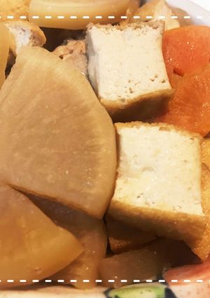 レンジ時短！大根と人参と厚揚げの生姜煮-レシピのメイン写真