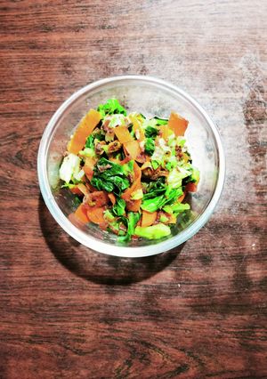 キャベツと人参の梅肉減塩醤油おかか和え-レシピのメイン写真