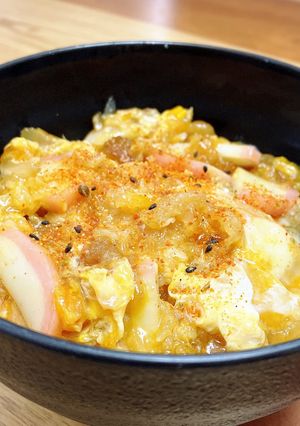 甘辛かまぼこ天かす丼-レシピのメイン写真