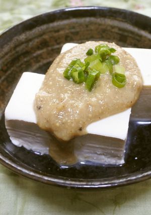 ローストアマニのごま風味噌だれ❀冷やっこ-レシピのメイン写真