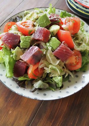 野菜たっぷり!カツオのサラダ-レシピのメイン写真