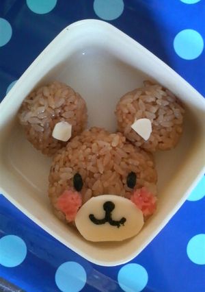くまさんおにぎり-レシピのメイン写真