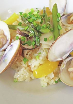 はまぐりと旬野菜のパエリア-レシピのメイン写真