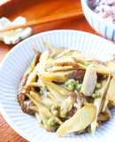 山椒の実で♪ごぼうの山椒味噌炒め