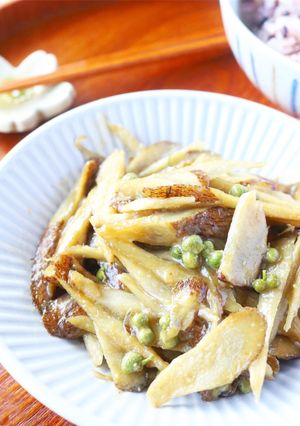 山椒の実で♪ごぼうの山椒味噌炒め-レシピのメイン写真