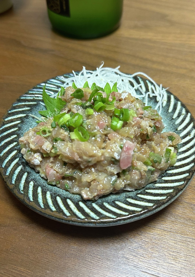 【味噌不使用】アジのなめろう-レシピのメイン写真
