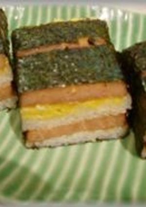 国産スパム（わしたポーク）照り焼きむすび-レシピのメイン写真