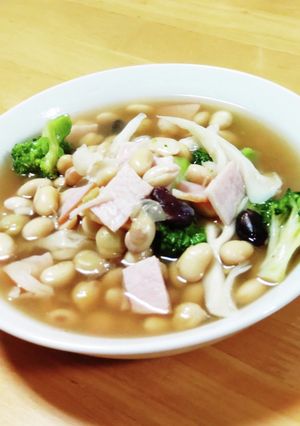 白舞茸と豆の和風汁-レシピのメイン写真