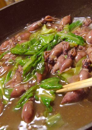 ホタルイカと、くず野菜のうま煮-レシピのメイン写真