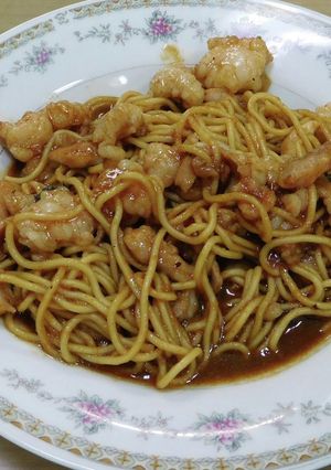 ホルモン焼きそば-レシピのメイン写真