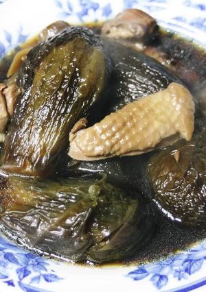 丸ごと茄子と鶏の煮物-レシピのメイン写真
