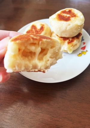 米粉のとろけるチーズパン☆フライパンで-レシピのメイン写真