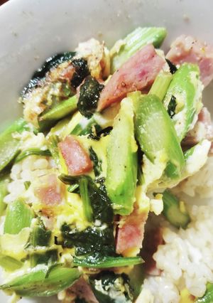 アスパラとほうれん草の卵焼き-レシピのメイン写真