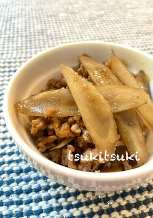 ごぼうと鶏ひき肉の甘辛煮-レシピのメイン写真