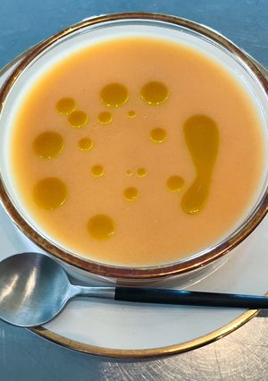 トマトと玉ねぎ鰹出汁の冷たいスープ-レシピのメイン写真