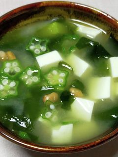 すぐできるオクラ入り納豆汁-レシピのメイン写真