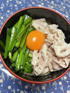 豚しゃぶニラそうめん-レシピのメイン写真