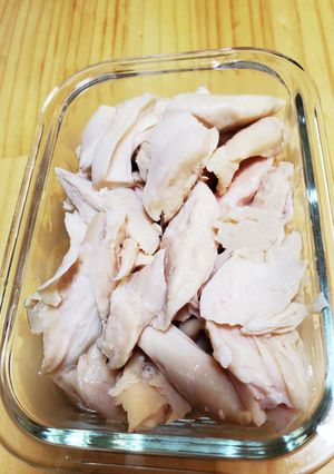 しっとりレンチンささみ(保存食)-レシピのメイン写真