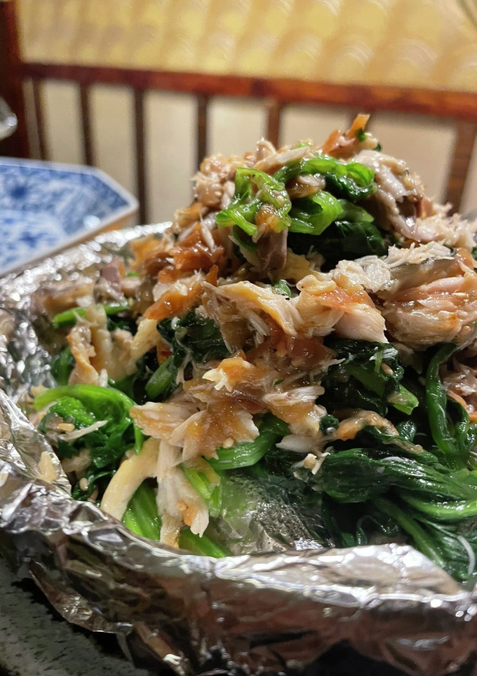 ほぐし塩焼鯖とほうれん草の梅肉和え-レシピのメイン写真
