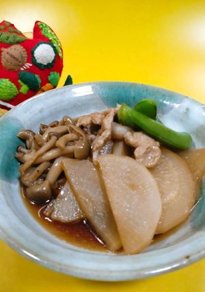 大根と豚肉の煮物　　-レシピのメイン写真