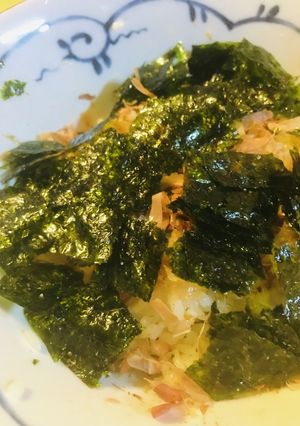 毎日のしろごはん●梅ごはん＆カツオ節海苔-レシピのメイン写真