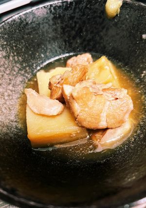 【なんかほっとする】芋と鶏肉の煮物-レシピのメイン写真