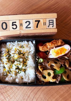 2024.5/27高校生男子お弁当-レシピのメイン写真
