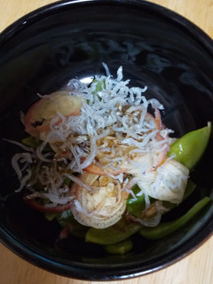絹さやの酢の物-レシピのメイン写真