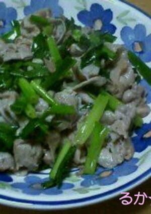 ☆簡単♪豚バラ肉のネギ塩炒め☆-レシピのメイン写真