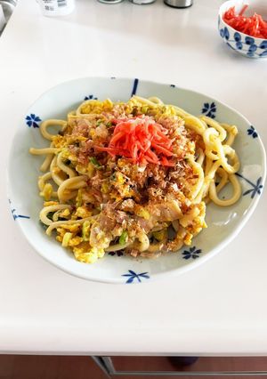 ベーコンエッグ焼きうどん-レシピのメイン写真