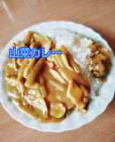 ふきと根曲がり竹の山菜カレー