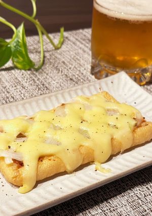 油揚げの味噌チーズ焼き〜是非おつまみに♡-レシピのメイン写真