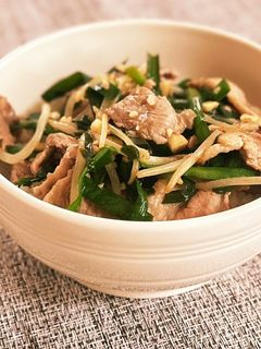 スタミナ丼〜豚肉とニラ炒め♡-レシピのメイン写真