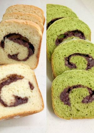 HBであん食パン♡プレーンとヨモギ-レシピのメイン写真