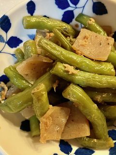 インゲン、蒟蒻とツナの炒め煮-レシピのメイン写真