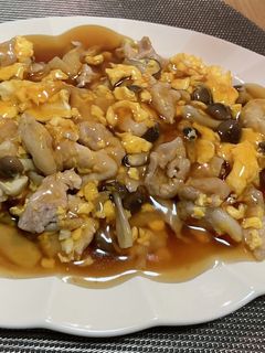 豚卵の甘酢あんかけ-レシピのメイン写真