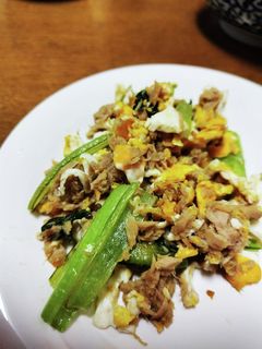 小松菜とツナと卵の炒め物-レシピのメイン写真