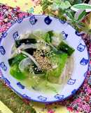 えのきレタスわかめの食物繊維スープ♪