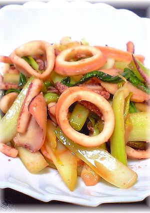 ◆イカと青梗菜の中華炒め◆-レシピのメイン写真