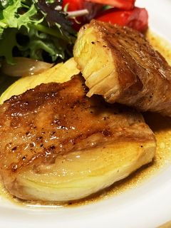 新玉ねぎの豚バラ巻き照り焼き-レシピのメイン写真